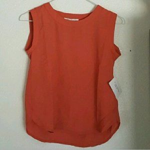 ⬇⬇ Coral High Low Sleeveless Top Girls Med 10/12